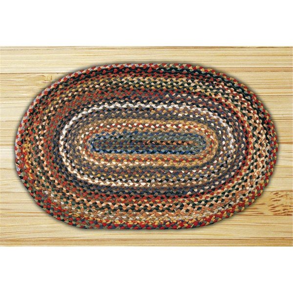 Palacedesigns Capitol Importing Random 20 in x 30 in Oval Braided Rug PA51662